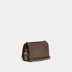 Coach Women Bandit Shoulder Bag Brass Dark Stone